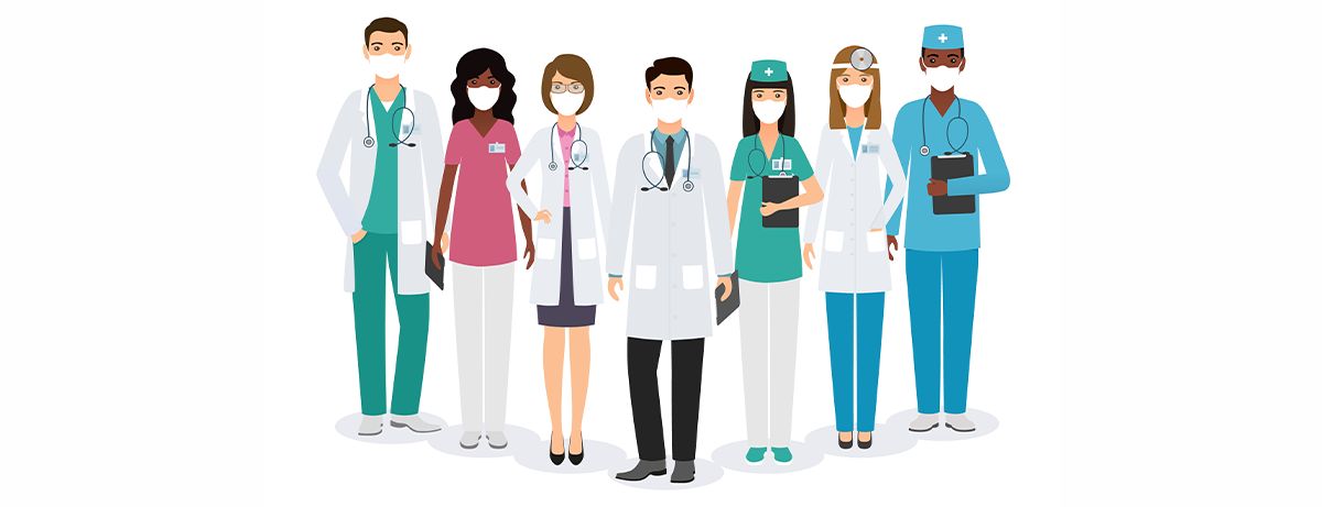 group of doctors graphic