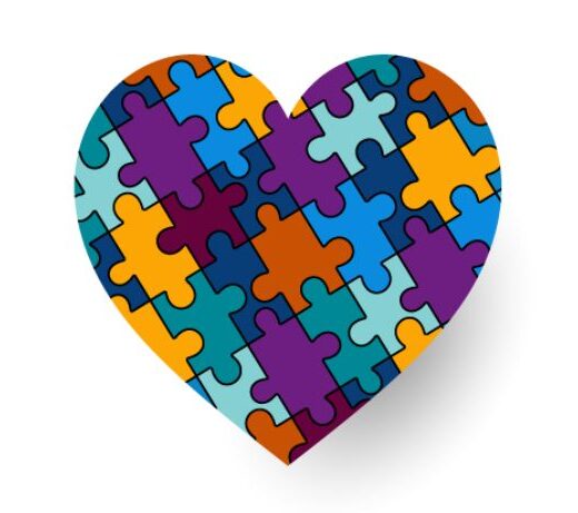 heart with puzzle pieces