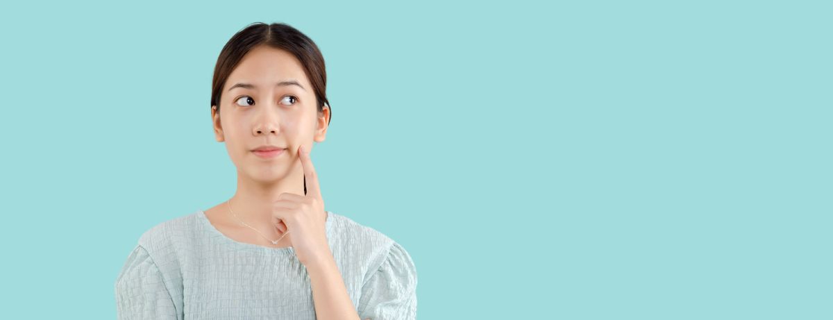 young woman questioning