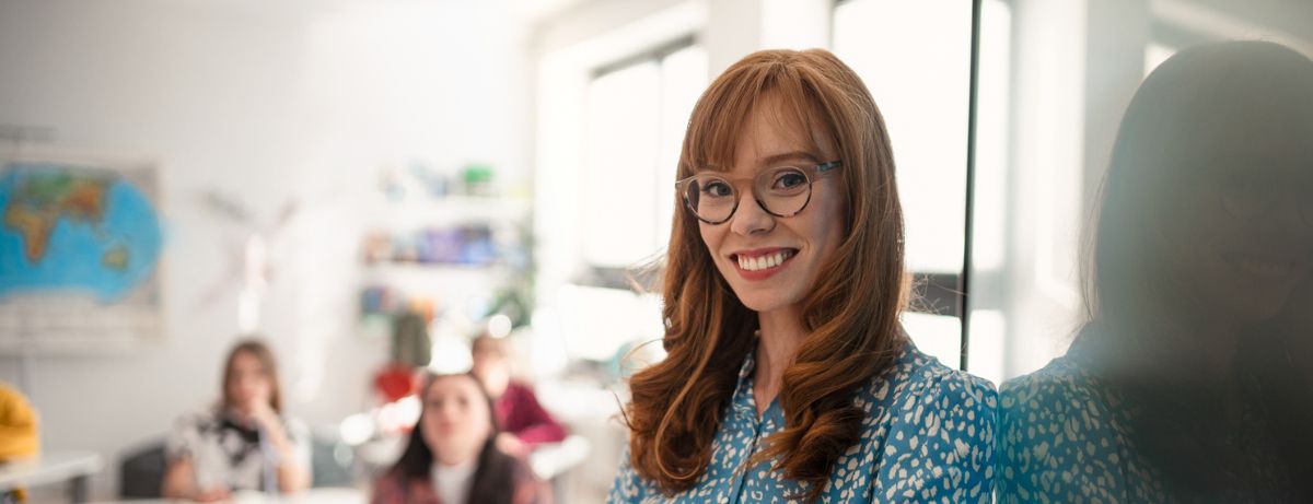 woman in office environment